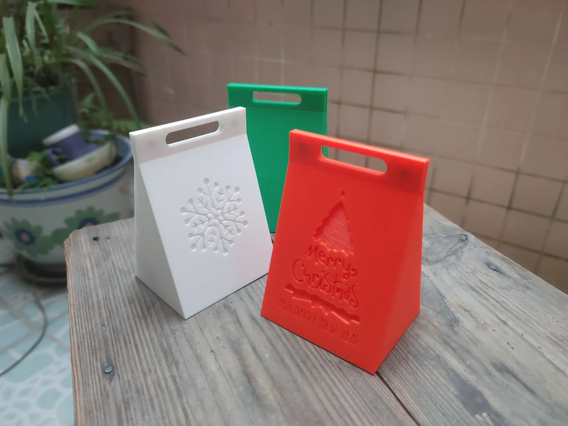 Christmas Triangular Gift Box